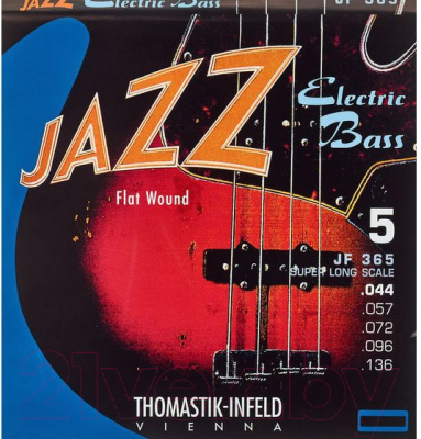 Струны для бас-гитары Thomastik JF365 Jazz Flat Wound