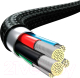 Миниатюра изображения товара Кабель Baseus Rapid Series 3-in-1 / CAMLT-SC01 (1.5м, черный)