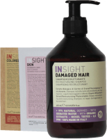 Набор косметики для волос Insight Damaged Hair Шампунь Restructurizing+Шамп PMIN008+Гель PMIN020 (400мл+10мл+10мл) - 