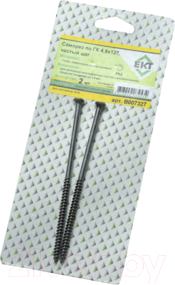 Изображение товара Саморез ЕКТ 4.8x127 По гипсокартону Частый шаг / B007327 (2шт)