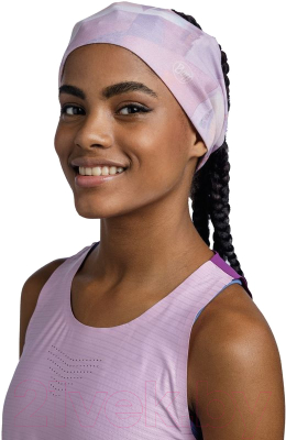 Повязка на голову Buff Coolnet UV+ Wide Headband Shane Orchid (131417.607.10.00)