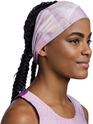 Повязка на голову Buff Coolnet UV+ Wide Headband Shane Orchid (131417.607.10.00)