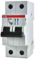 Выключатель автоматический ABB S 202 2P С 2А 6кА 2M / 2CDS252001R0024 - 