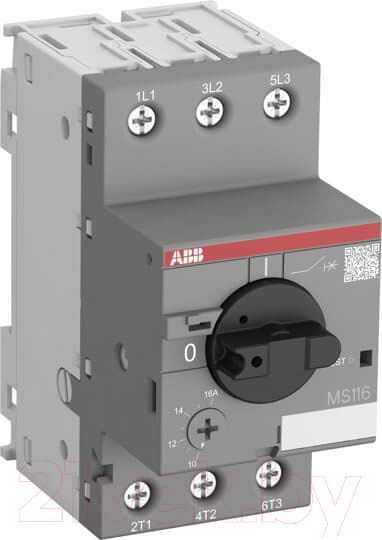 Выключатель автоматический ABB MS116-0.16 0.16А 0.03кВт 50кА / 1SAM250000R1001