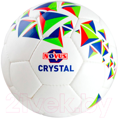 Футбольный мяч Novus Crystal PVC (размер 3, белый/синий/красный)
