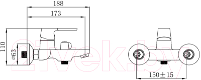 Смеситель РМС SL123W-009E