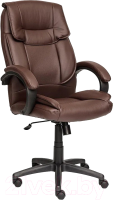 Кресло офисное Tetchair Oreon кожзам (коричневый/коричневый перфорированный)