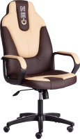 Кресло офисное Tetchair Neo 2 кожзам (коричневый/бежевый) - 