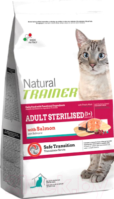 Сухой корм для кошек Trainer Natural Adult Sterilised Salmon (7.5кг)