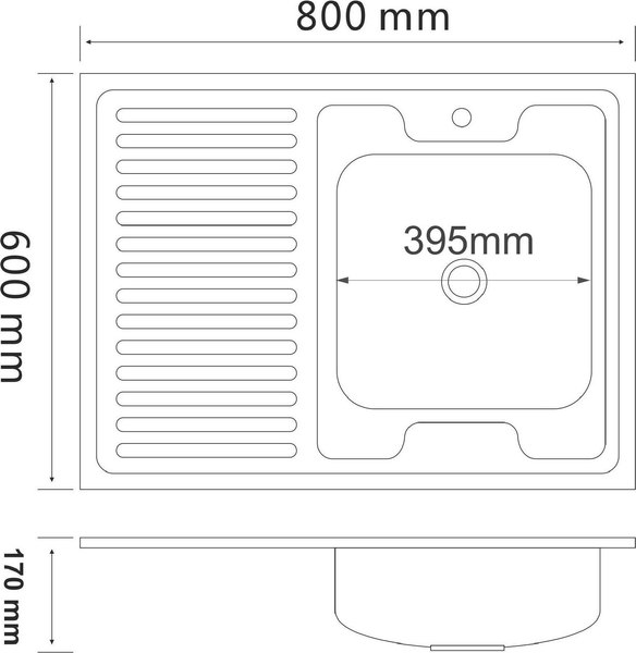 Купить Мойка кухонная РМС MG6-8060R в Гродно