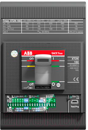 Выключатель автоматический ABB Tmax XT4N 250/250A 3P 36кА TMA 1Iн 10Iн / 1SDA068092R1