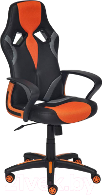 Кресло офисное Tetchair Runner экокожа/ткань (черный/оранжевый)