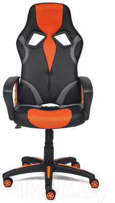 Кресло офисное Tetchair Runner экокожа/ткань (черный/оранжевый)