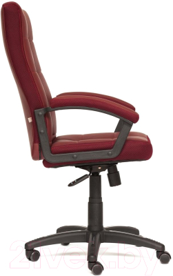 Кресло офисное Tetchair Trendy кожзам/ткань (бордовый)