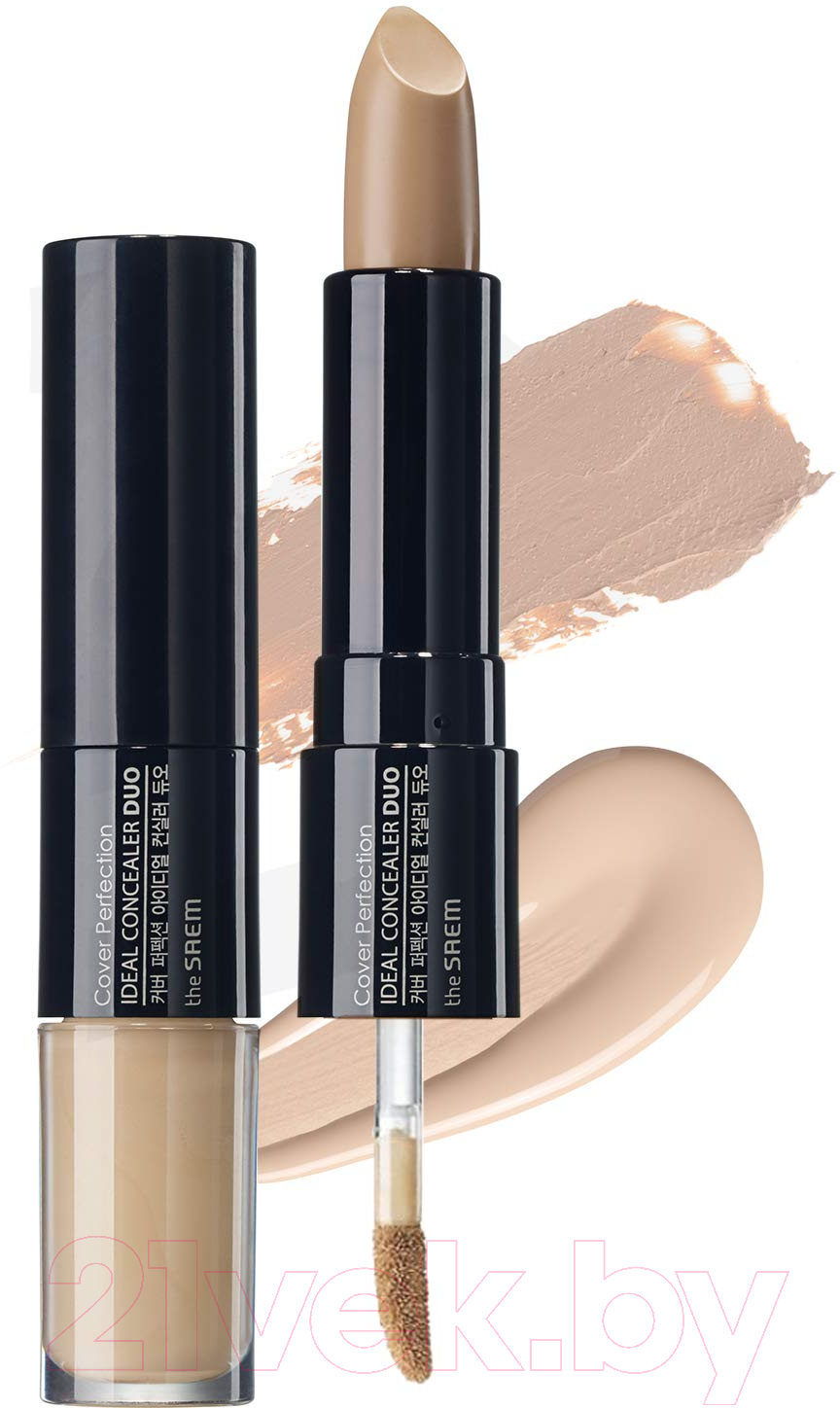 Консилер The Saem Cover Perfection Ideal Concealer Duo 1.5 Natural Beige — фото 2