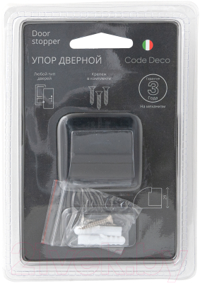 Ограничитель дверной Code Deco DS-0020-BLM