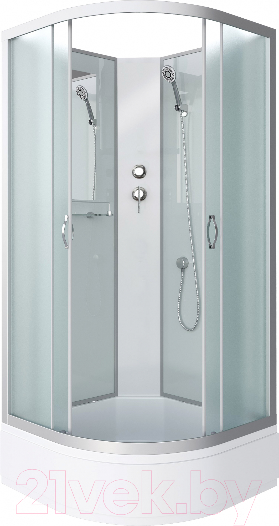 Душевая кабина Niagara NG-3302-14BK 100x100x200 (матовое стекло)