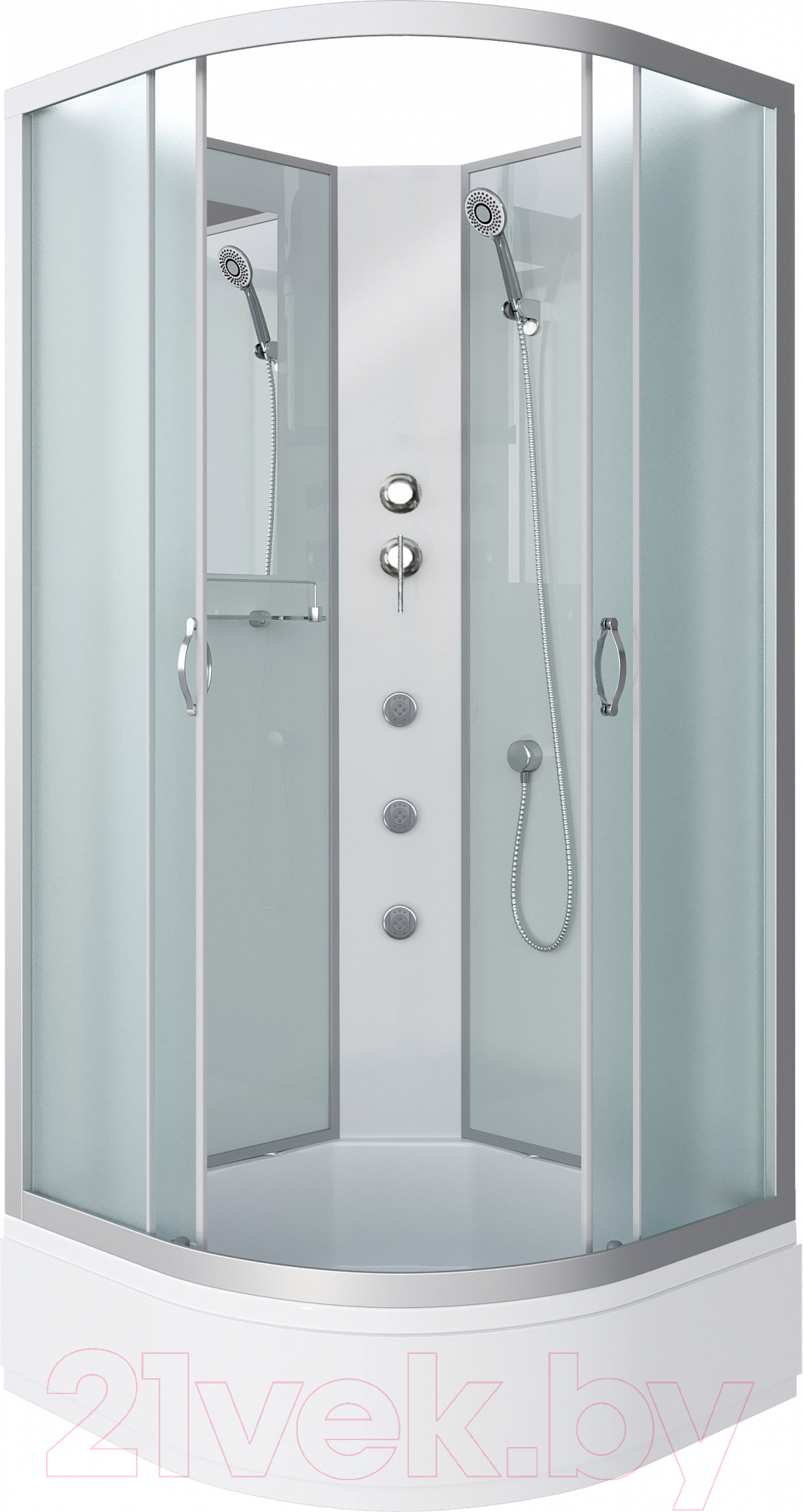 Душевая кабина Niagara NG-3302-14BKG 100x100x200 (матовое стекло)