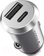 Адаптер питания автомобильный Deppa USB A + USB-C / 11212 (графит) - 