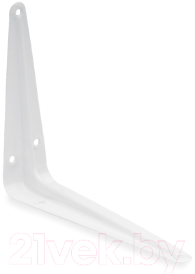 Кронштейн крепежный ЕКТ 125x150мм Стальной С ребром жесткости / CV501858 (белый)