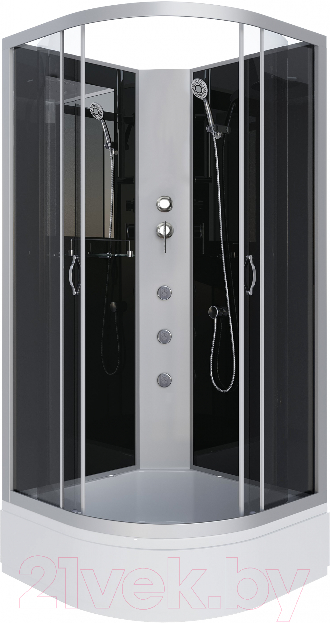 Душевая кабина Niagara NG-3503-14BKG 80x80x215 (тонированное стекло)