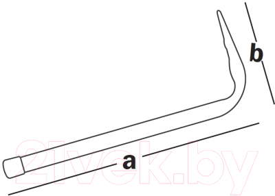 Изображение товара Крюк настенный ЕКТ 175x70мм Одиночный CV501814