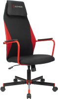 Кресло геймерское Бюрократ Zombie One (черный/красный) - 