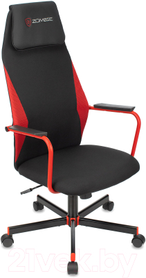 Кресло геймерское Бюрократ Zombie One (черный/красный)