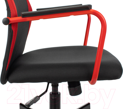 Кресло геймерское Бюрократ Zombie One (черный/красный)
