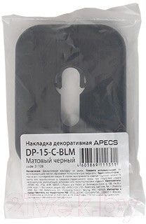 Накладка на цилиндр Apecs DP-15-C-BLM