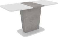 Обеденный стол Сакура Марсель 110-145 (белый U7208/метрополитан грей) - 