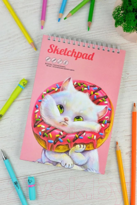 Изображение товара Скетчбук Феникс+ Щекастые зверята / 63075