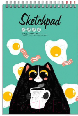 Изображение товара Скетчбук Феникс+ Черные кошки / 63076