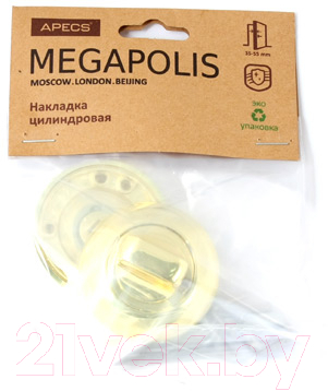 Фиксатор дверной защелки Apecs Megapolis WC-0803-G