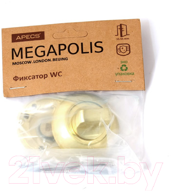 Фиксатор дверной защелки Apecs Megapolis WC-0803-GM