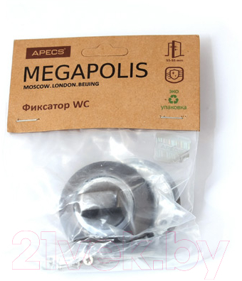 Фиксатор дверной защелки Apecs Megapolis WC-0803-GRF