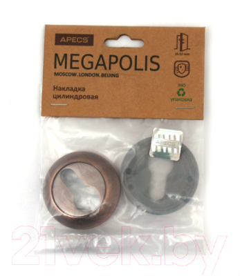 Накладка на цилиндр Apecs Megapolis DP-C-0802-AC