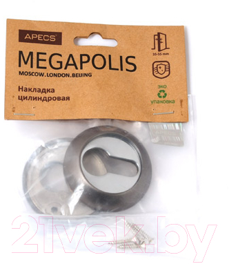 Накладка на цилиндр Apecs Megapolis DP-C-0802-GRF