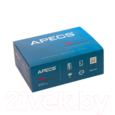 Ручка дверная Apecs Windrose Solano H-18104-A-NIS/CR