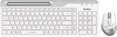 Клавиатура+мышь A4Tech Wireless Desktop Fstyler FB2535C (Icy White)