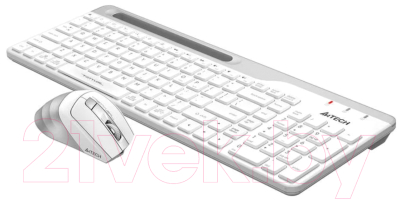 Клавиатура+мышь A4Tech Wireless Desktop Fstyler FB2535C (Icy White)