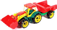 Трактор игрушечный Karolina Toys Трудяга с прицепом / 40-0065 - 