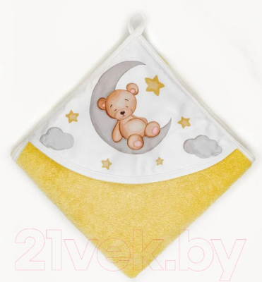 Изображение товара Полотенце с капюшоном Amarobaby Wash Bear / AB225404WB/04 (желтый)