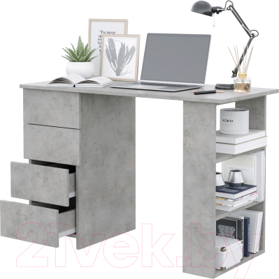 Письменный стол Горизонт Мебель Asti 3 (бетон)