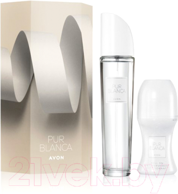 Парфюмерный набор Avon Pur Blanca Туалетная вода+Дезодорант шариковый New / 1488052 (50мл+50мл )