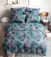 

Комплект постельного белья Ночь нежна, Royal Морские цветы Евро 70x70 (2) книжка / 70714-1+70715-1