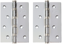 Комплект петель дверных VELA 100x70x2.5-4BB-CR (хром) - 