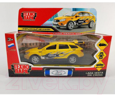 Автомобиль игрушечный Технопарк Lada Vesta SW Cross Такси / VESTACROSS-12TAX-GET