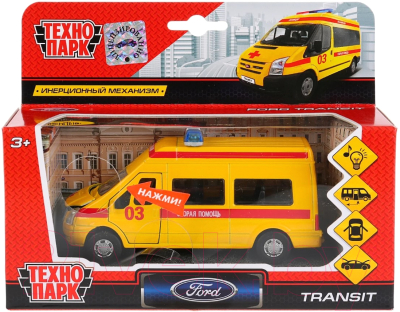 Автомобиль игрушечный Технопарк Ford Transit / SB-13-02-A-WB