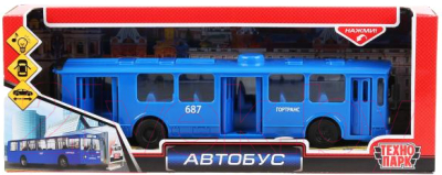 Автобус игрушечный Технопарк SB-18-38-BU-OB